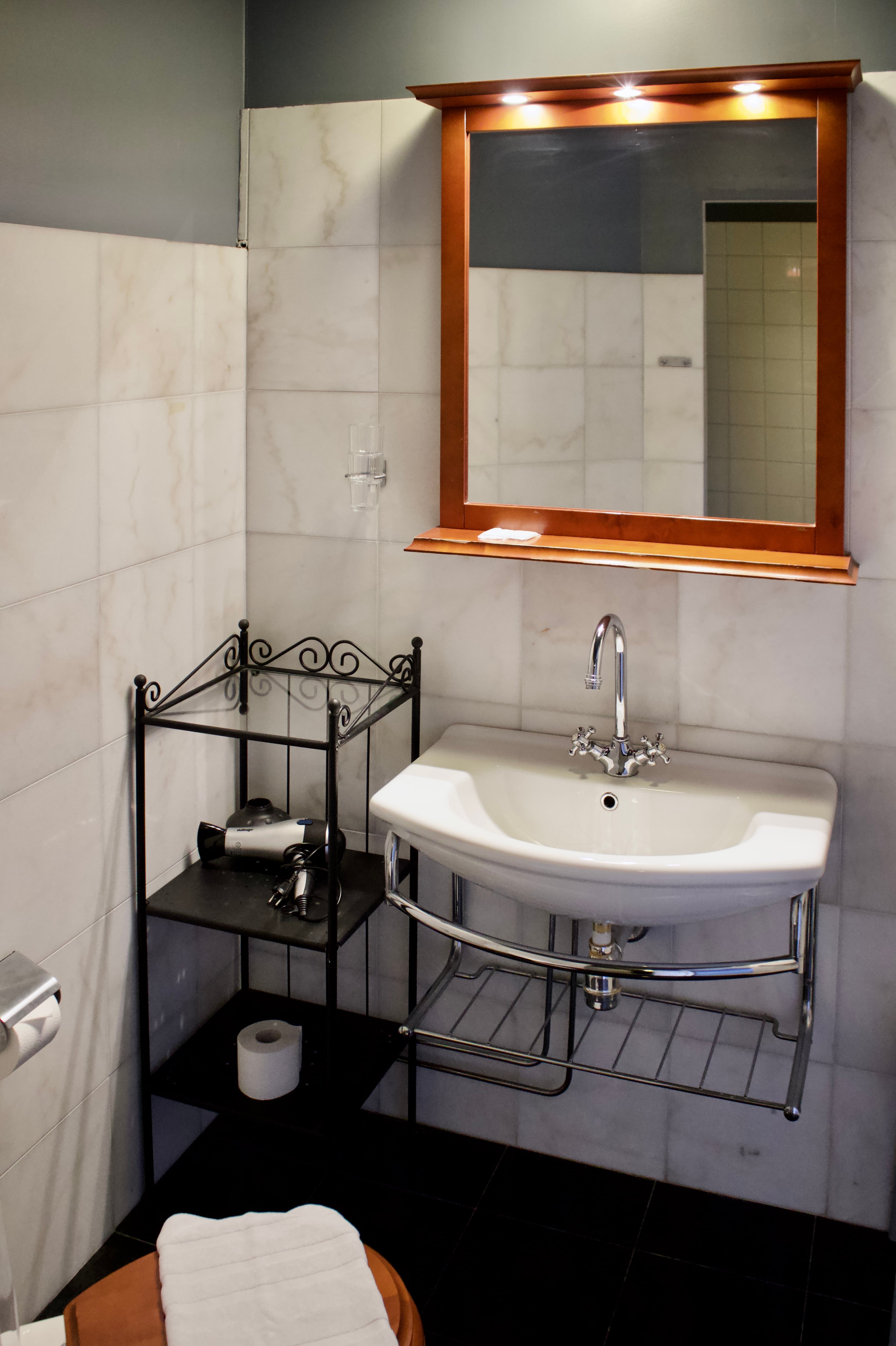 Hotel studio dining space Lund Sweden